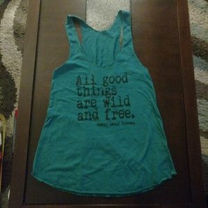 (3/$15) All Good Things are Wild and Free tank top